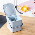 Minky Homecare Uk 3.5L Light Grey Countertop Food Waste Caddy, Easy Wipe Clean. Fixed Price $32.94.