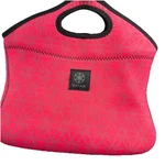 Gaiam Red Neoprene Insulated Lunch Tote Bag Zipper Closure Yoga Wellness.. Fixed Price $28.23.