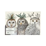 Kitchen Papers Winter Owls Placemat Set Fast Ship. Fixed Price $61.99.