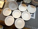 Noritake China Tahoe Pattern # 2585 - 6.25 Dessert Plates. Set Of 8. Mint Cond. Fixed Price $55.00.