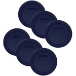Pyrex Blue 2 Cup Round Storage Cover For Glass Bowls 6 Pack Replacement Lids. Fixed Price $19.39.