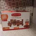 Rubbermaid Food Storage 38 Piece Set With Vent Easy Find Lids, Red Special Edit. Fixed Price $29.99.