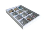 Grey Velvet Stackable Organizer Premium Grade Fabric Soft Protection For Jewe.... Fixed Price $27.81.