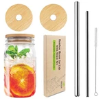 Mason Jar Lids With Straw Hole, Bamboo For Beer Can Glass, Cnvoila Eco R.... Fixed Price $16.97.