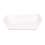 Boardwalk Paper Food Baskets, 5LB Capacity, Red/white, 500/CARTON. Fixed Price $51.69.
