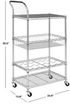 Safavieh Carmen 4 Tier Adjustable Cart, Reduced Price 2172731521 HAC1003A. Fixed Price $56.00.