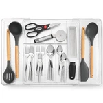 Veronly 2 Pack Flatware Utensil Storage - Sturdy Silverware Box With Dividers. Fixed Price $25.79.