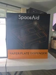 Space Aid / 10-INCH Paper Dispenser, Under Cabinet Bamboo Plates Holder. Fixed Price $25.00.