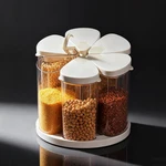 5-10 Lbs Rice Dispenser Rotating Cereal Countertop For Pantry Smal. Fixed Price $45.99.