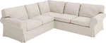 Sofa Cover Replacement Is Custom Made For Ikea Ektorp 2 + Sectional Beige. Fixed Price $240.00.