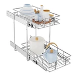 Lovmor Individual Pull Out Cabinet Organizer 2 Tier Slide Drawers. Fixed Price $93.09.