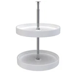 Rev-a-shelf 18'' Lazy Susan Full-circle Polymer 2-SHELF, White, 6012-18-11-52. Fixed Price $68.99.