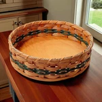 Amish Tabletop Lazy Susan 12" Oak Storage By Baskets And Beyond. Fixed Price $59.95.
