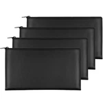 Joyberg 4PACK Money Bag 11 X 6", Safe Durable Waterproof Pu Pieces, Black. Fixed Price $20.44.