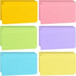Tecmisse 1200 Pcs Ruled Index Cards, 3X5 Inches Colorful Bulk, Heavy. Fixed Price $25.04.