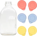 6 Pack Silicone Glass Bottle Replacement Caps, 48MM Diameter Lids Fit. Fixed Price $12.99.