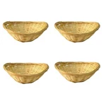 4 Pcs 8.8"X6.7"X2.5" Bamboo Basket Tray Oval Display Handmade F.... Fixed Price $27.69.