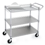 New Best Wdt 990LBS Capacity Heavy Duty Rolling Utility Cart, Nsf Carts With. Fixed Price $160.19.