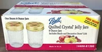 24 Vintage Ball Quilted Crystal 8 Ounce Jelly Jars W Bands Lids Labels Nib. Fixed Price $60.00.