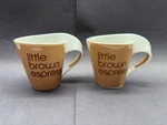 Newwave Caffe Little Brown Espresso Cups Villeroy & Boch Set Of 2. Fixed Price $9.99.