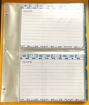 Refill Kit For C.r. Gibson Recipe Keeper Binder, Blue Textile Pattern, Sealed. Fixed Price $17.95.