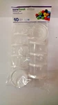 Surefresh Mini Storage Containers With Lids, 10-CT. Packs Round Reusable Clear. Fixed Price $6.03.