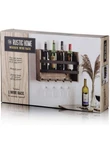 The Rustic Home, Distressed Wooden Wall Wine Rack Stemware Glass Holder. Fixed Price $30.00.