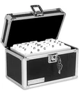 Vaultz Index Box, Locking Holds 450 4X6 Notecards, Security. Fixed Price $23.99.