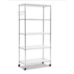 Alera SW653618SR 72 X In. 5-SHELF Wire Shelving Kit Silver. Fixed Price $124.59.