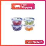 Kigi 4 Pack 20OZ Plastic Round Bowls With Lid Leakproof Food Storage Container. Fixed Price $25.17.