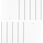 Dalix Pvc Vertical Blind Replacement Slats Curved Smooth White 58.5 3.5 (10.... Fixed Price $36.49.