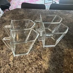 Ikea Forhoja Style 4 Glass Storage Drawers Scoops 8 Inch Clear See Note. Fixed Price $98.00.