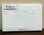 New Sealed 60 Count Mom's Kitchen 4X6 Lined Cards Recipes From. Fixed Price $6.29.
