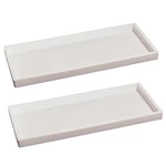 Silicone Bathroom Tray Set - Kitchen Sponge Holder & Counter Organizer Caddy. Fixed Price $49.63.