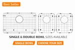 Kitchen Sink Bottom Grid Protector Stainless Steel Single & Double Bowl Sale. Fixed Price $33.99.
