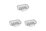 3 Pcs Spectrum Cora Sink Soap & Sponge Dish Holder Tilted Kitchen Organizer Grey. Fixed Price $18.95.