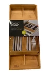 Joseph Bamboo Large Compact Cutlery Tray New. Fixed Price $26.99.