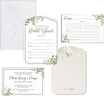 24 Card & Recipe Set Of Bridal Shower Invites With Envelopes, Instruction. Fixed Price $22.99.