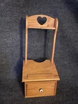 Handmade Hanging Recipe Holder Note Station W/drawer 21 Wedding Wood Heart. Fixed Price $47.03.
