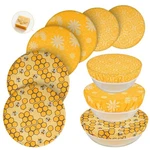 6 Pcs Beeswax Bowl Covers Reusable, Large For Bread Proo.... Fixed Price $40.82.