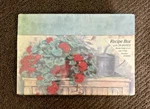 Legacy Recipe Box Geraniums - With 50 Cards New, Sealed. Fixed Price $10.04.