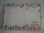 2010 Sealed Package Christmas Theme Studio 18 Recipe Cards 4"X6". Fixed Price $10.99.
