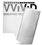 Vvivid High Gloss Clear Vinyl Transfer Paper Self-adhesive Roll W/grid Backing. Fixed Price $11.29.