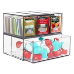 4 Tea And Coffee Storage, Acrylic Bag Holder Organizer, Pla.... Fixed Price $39.45.