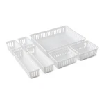 Mainstays Set Of 7 Drawer Storage Organizer Bins.. Fixed Price $9.61.