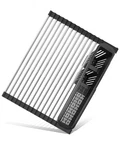 Clngai Roll Up Dish Drying Rack,expandable Over The Sink Drainer,stainle.... Fixed Price $37.96.