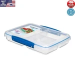 Multi Split Food Storage Container 3 Compartment Bpa Free Meal Prep Safe Home. Fixed Price $13.92.