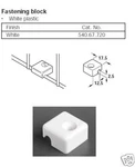 Hafele #540.67.720 White Wire Basket Fastening Block. Fixed Price $9.95.