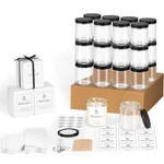 24 Pack 8OZ Thick Glass Jars With Metal Lids,candle For Making. Fixed Price $68.18.