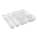 Mainstays 7-PIECE Drawer Organizer Set: Ideal For The Kitchen And Desk. Fixed Price $13.53.
